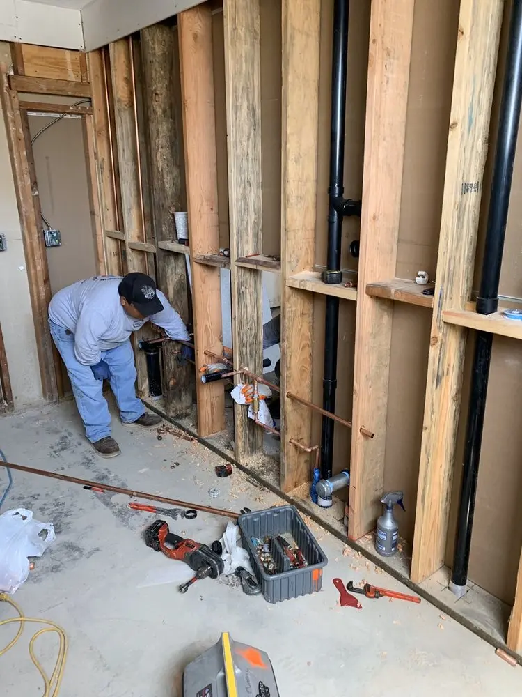 Commercial rough-in plumbing for Gas Line Repair in Collegeville